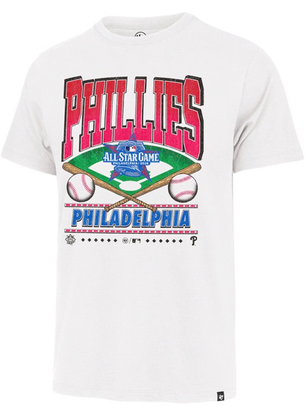 47 Philadelphia Phillies 1996 All-Star Graphic Tee - White/Red/Blue/Green